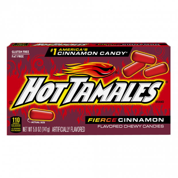 Hot Tamales 4.25oz Theater Box, Fierce Cinnamon Candy