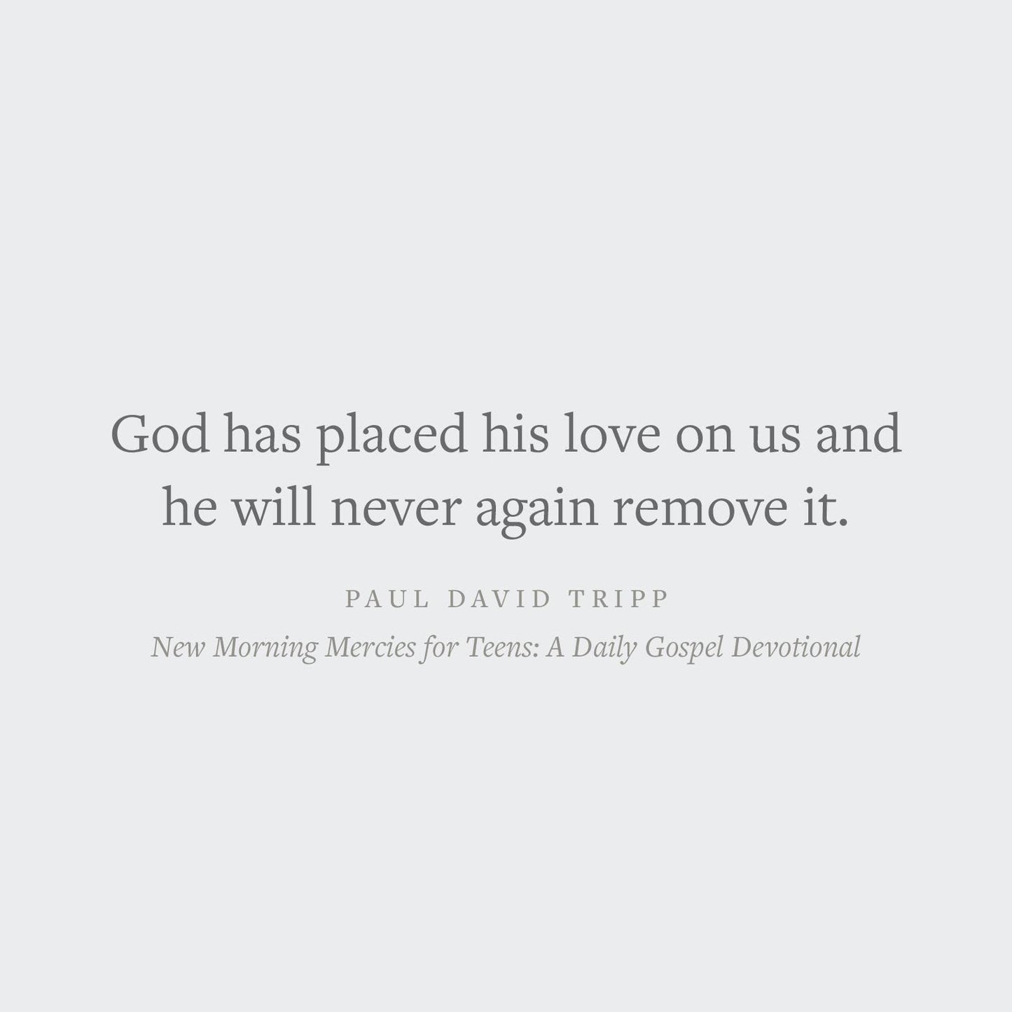 New Morning Mercies for Teens: A Daily Gospel Devotional