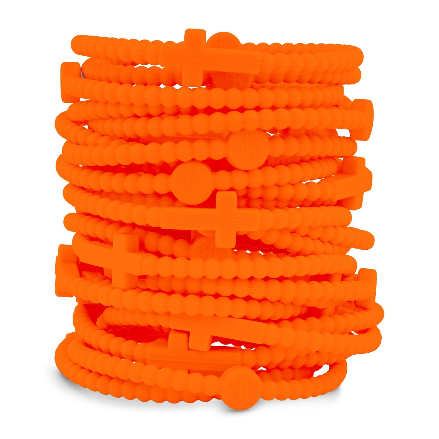 Jesus Bracelets - Group Packs: White (25 Pack) / Medium