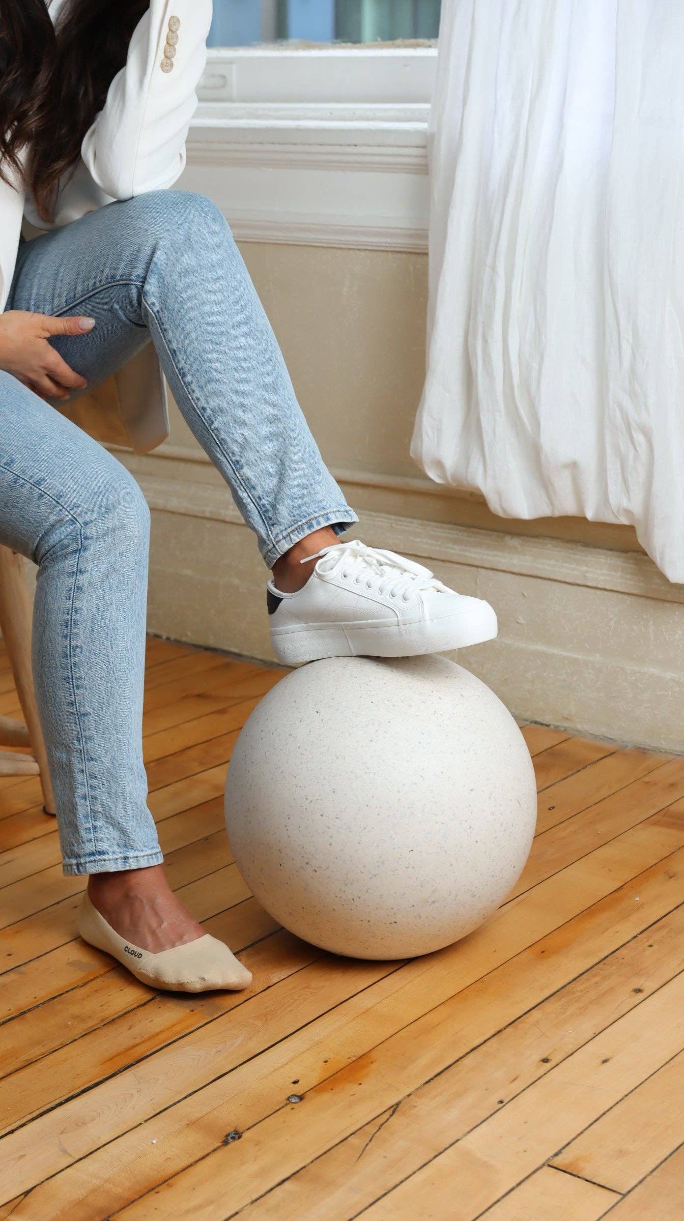 CLOUD small Premium No Show Socks Low Cut: Beige