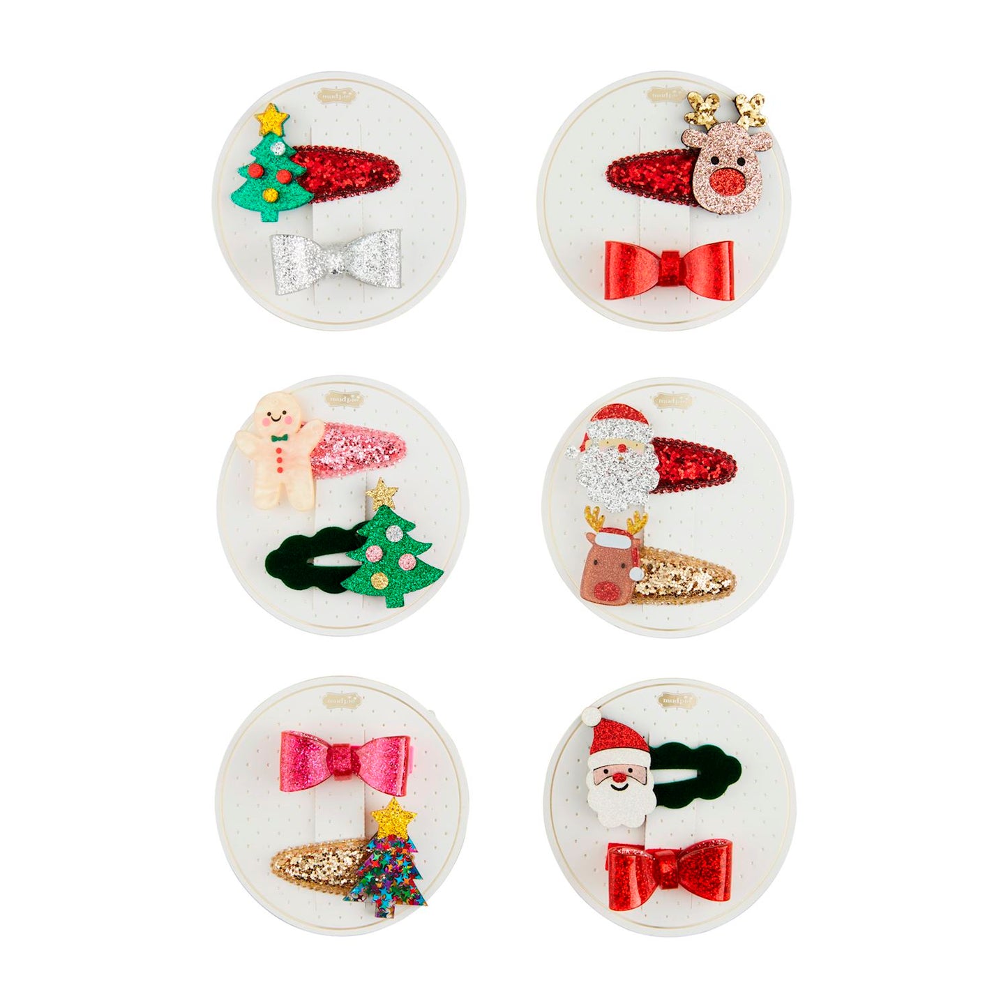 Mud pie Christmas Hair Clips