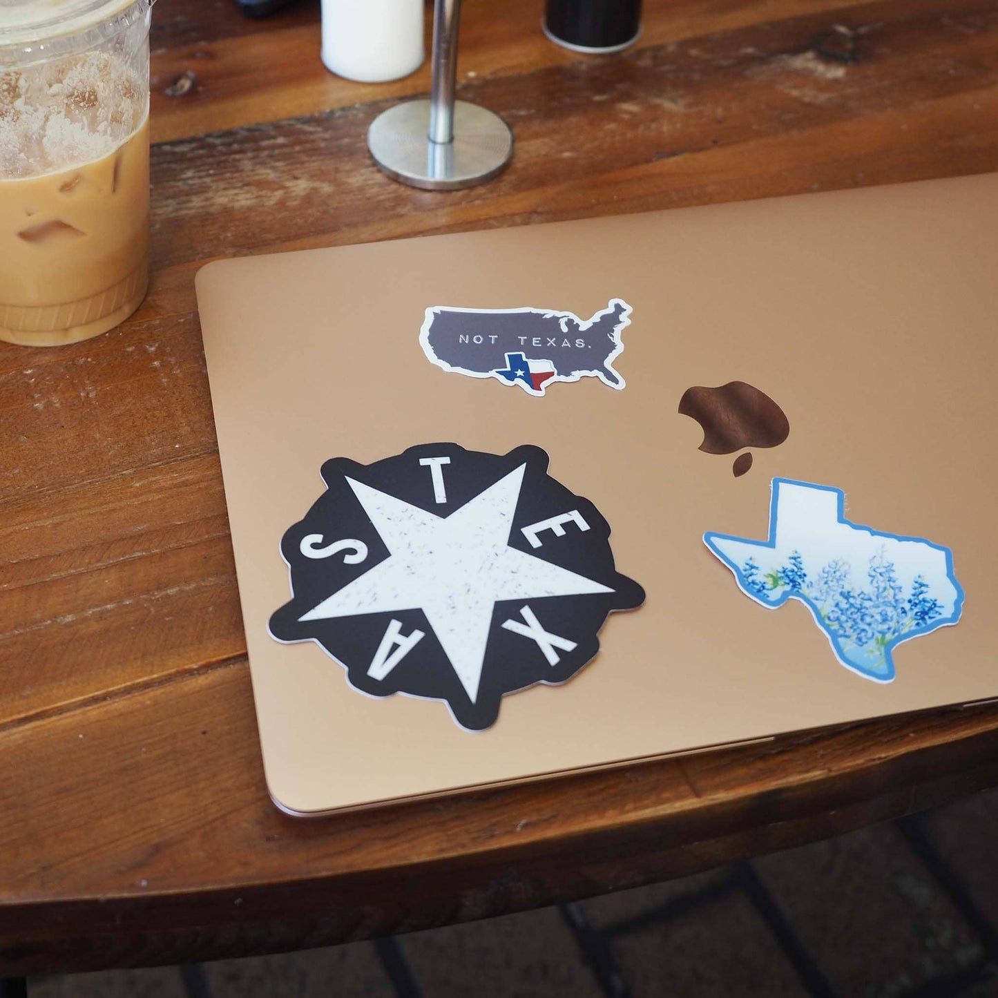 Texas, Not Texas Sticker, Funny TX Decal: 2.75" Laptop Size