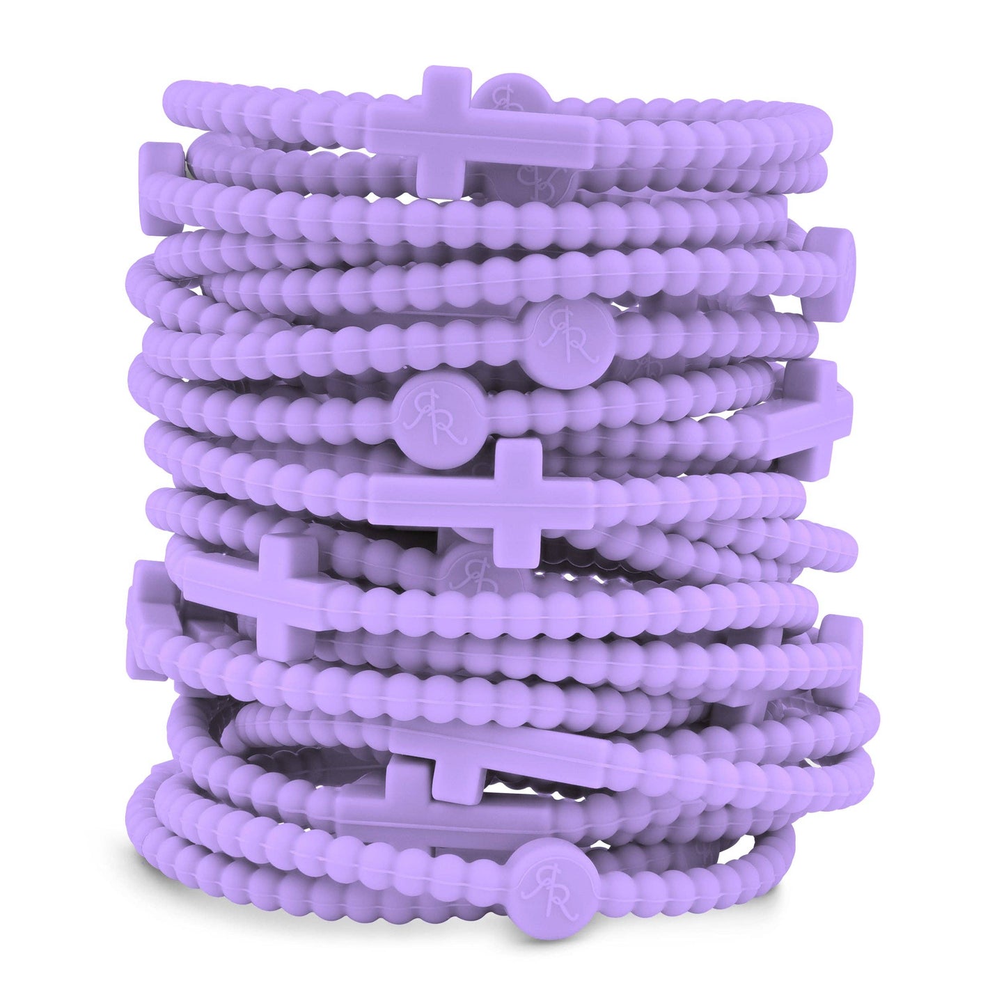 Jesus Bracelets - Group Packs: White (25 Pack) / Medium