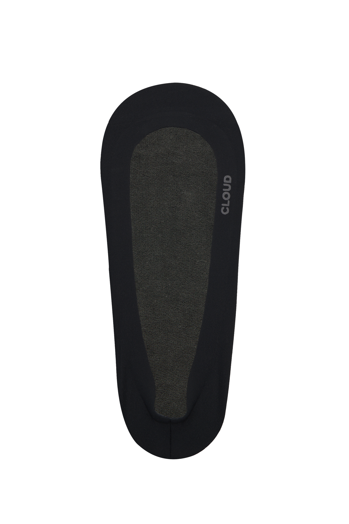 CLOUD Liner No Show Socks: Black / M