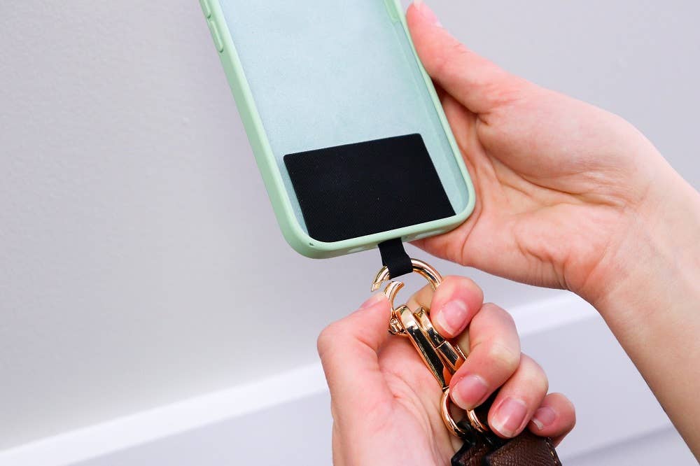 Clip & Go Crossbody Phone Accessory : Gun Metal