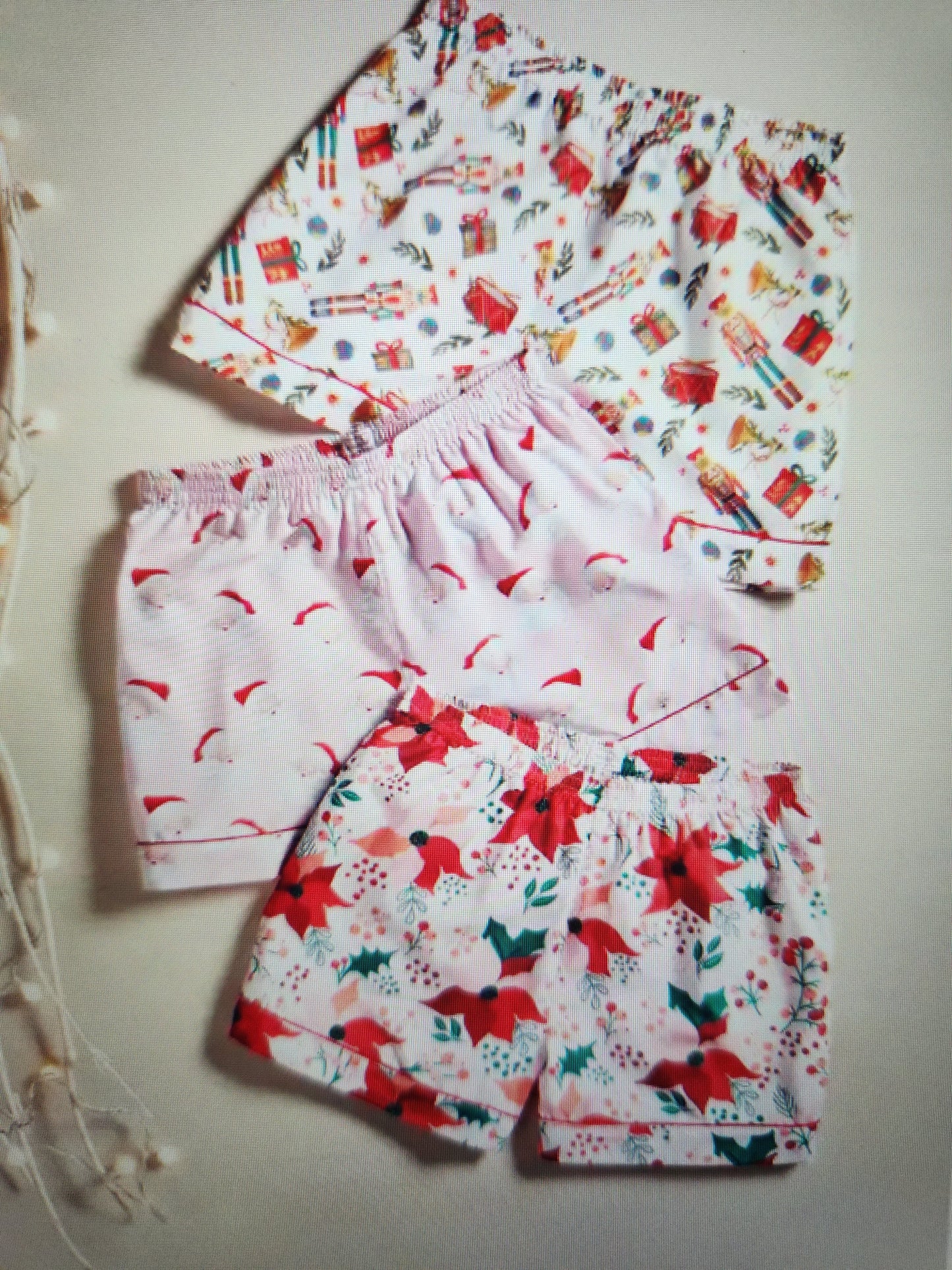 Nutcracker pajama shorts