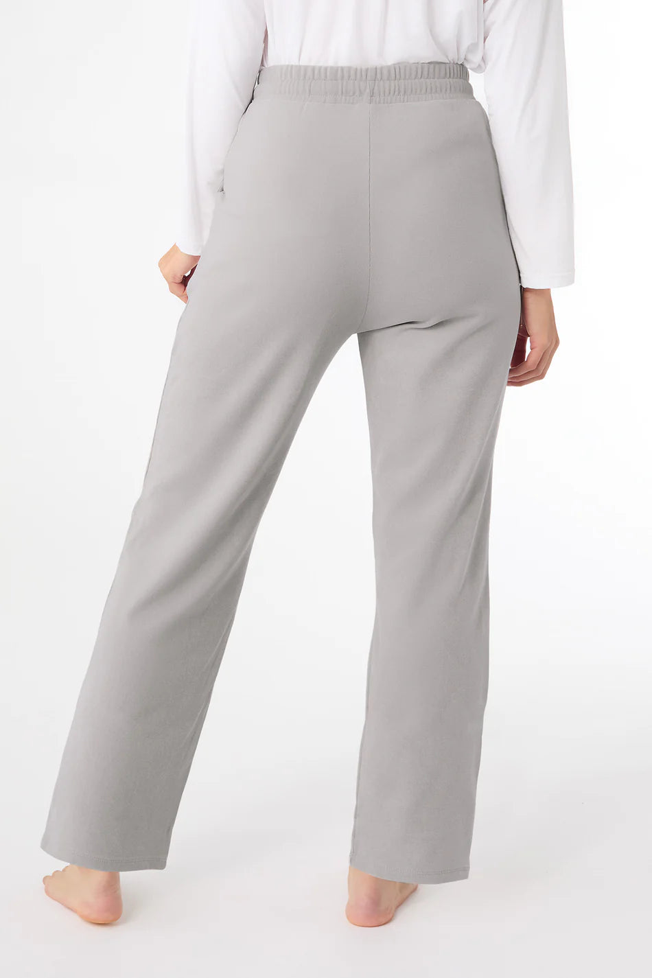 Weekend Brushed Wide Leg Pant Gray