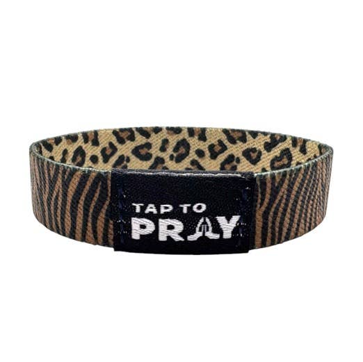 Tap To Pray™ Wristbands - Safari Leopard: Small
