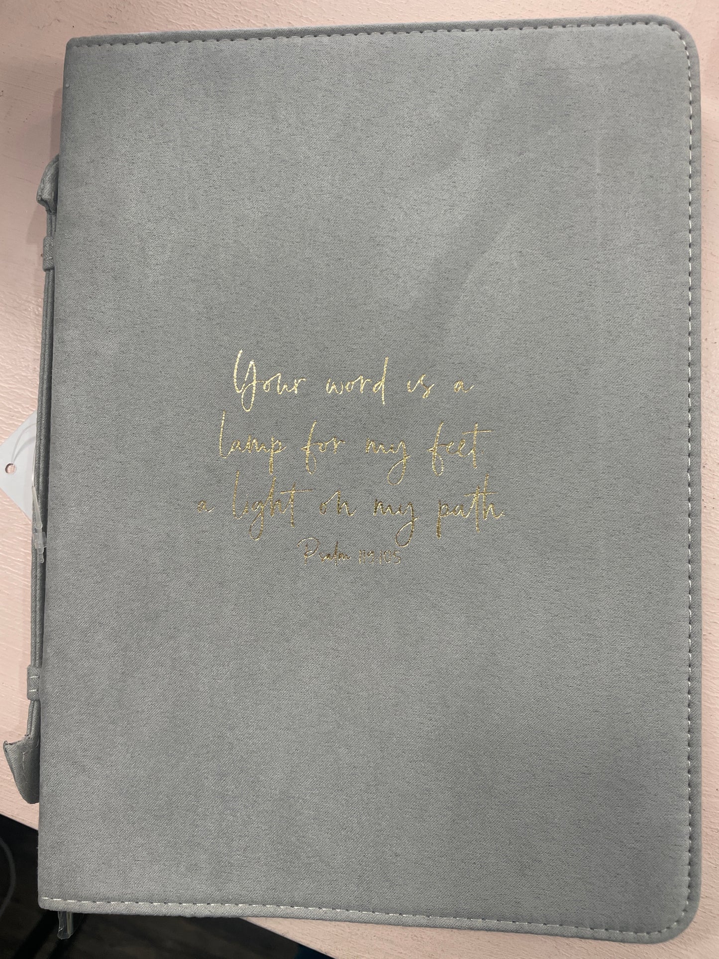 Simply Faith Bible Cover blue Psalm 119:105