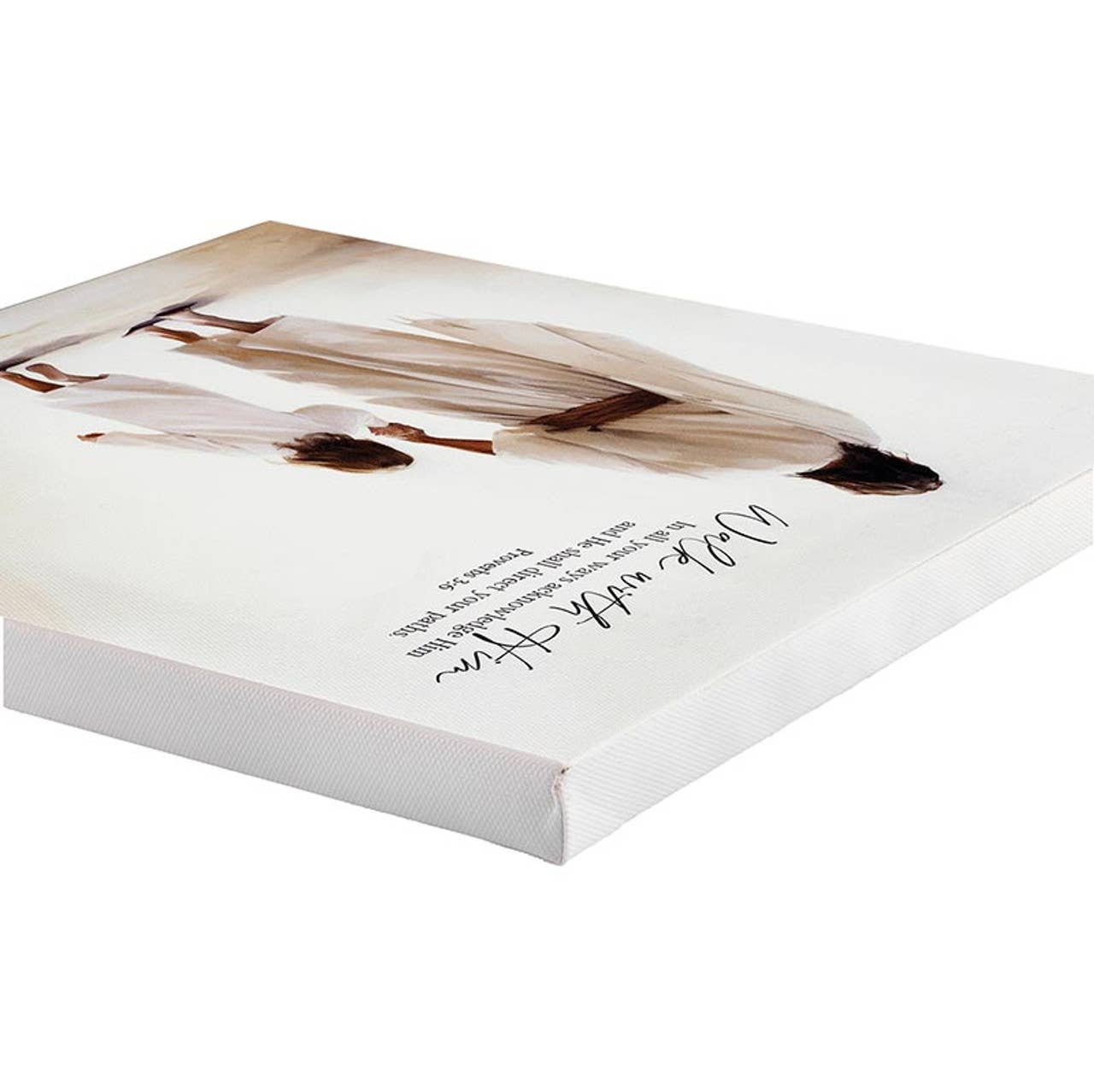 The Way The Truth The Life Collection Canvas - Walk With Him: 11" SQ