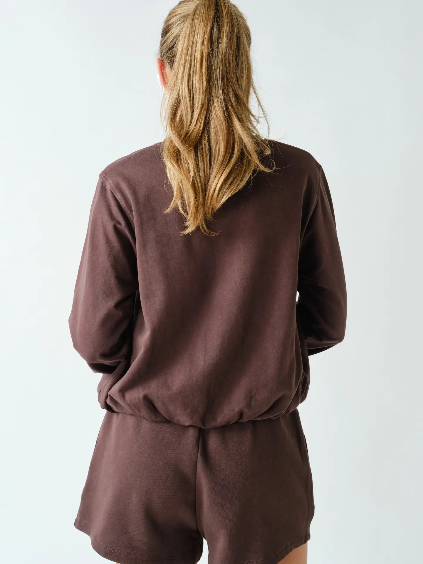 Mono B Mineral Cloud Bubble-Hem Pullover
