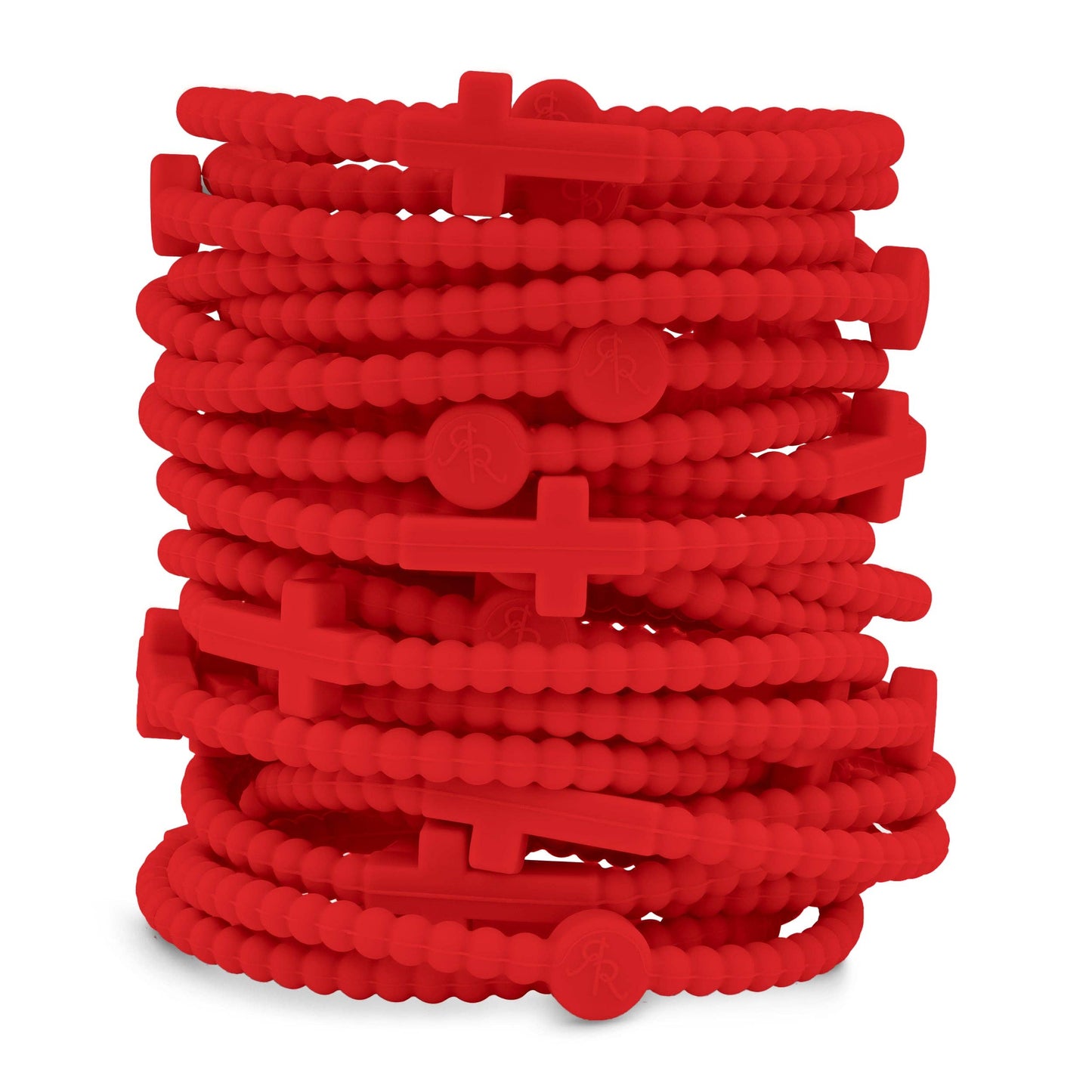 Jesus Bracelets - Group Packs: White (25 Pack) / Medium