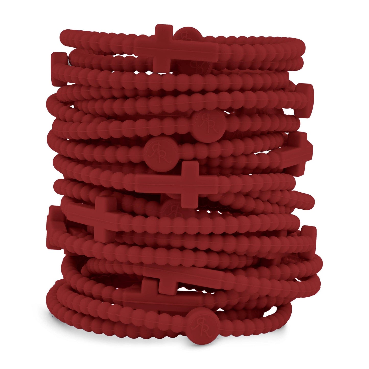 Jesus Bracelets - Group Packs: White (25 Pack) / Medium
