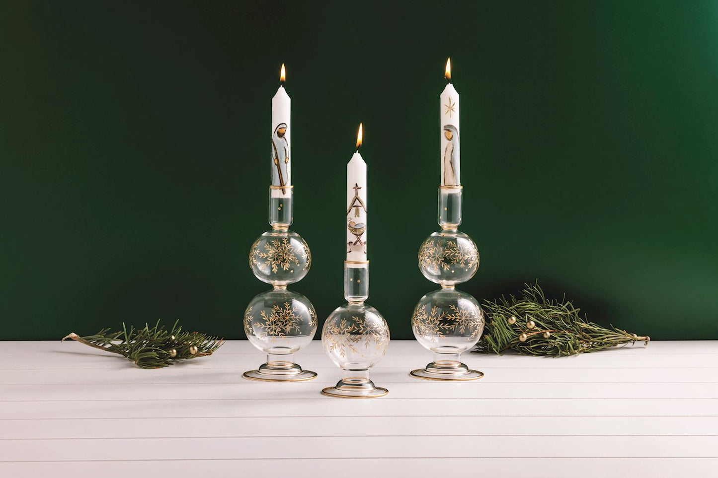 NATIVITY MINI TAPER CANDLE SET