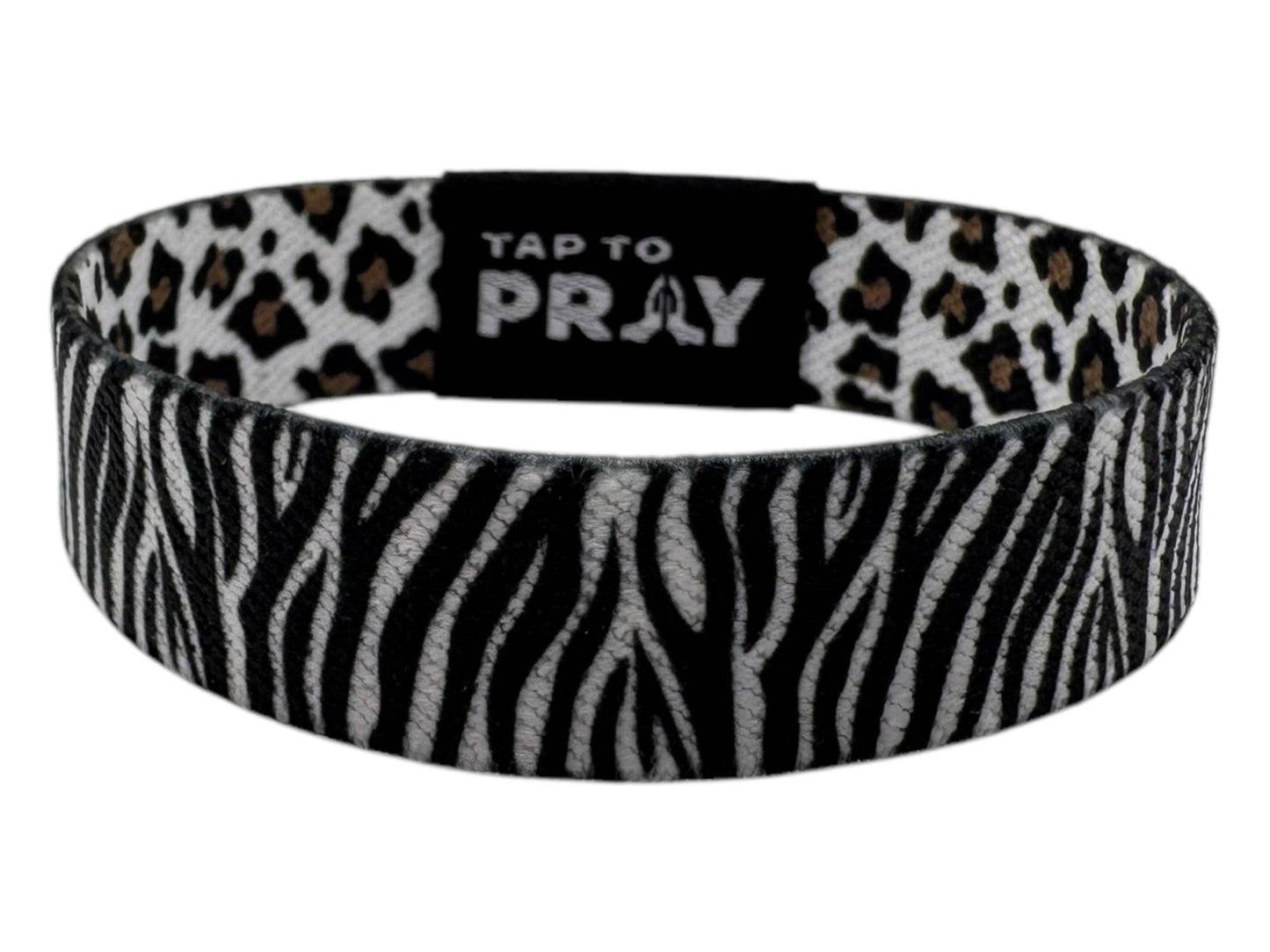 Tap To Pray™ Wristbands - Safari Zebra: Small