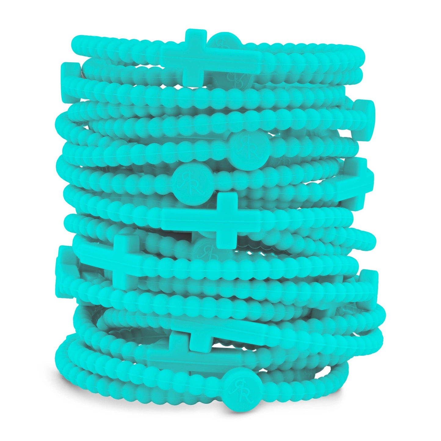 Jesus Bracelets - Group Packs: White (25 Pack) / Medium
