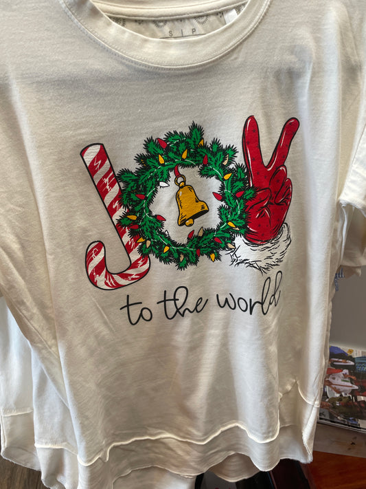 Joy to the World Wreath t-shirt