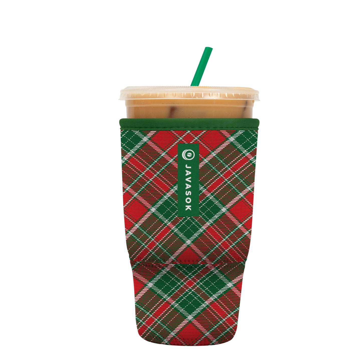 JavaSok - Holiday Plaid: Large 30-32oz