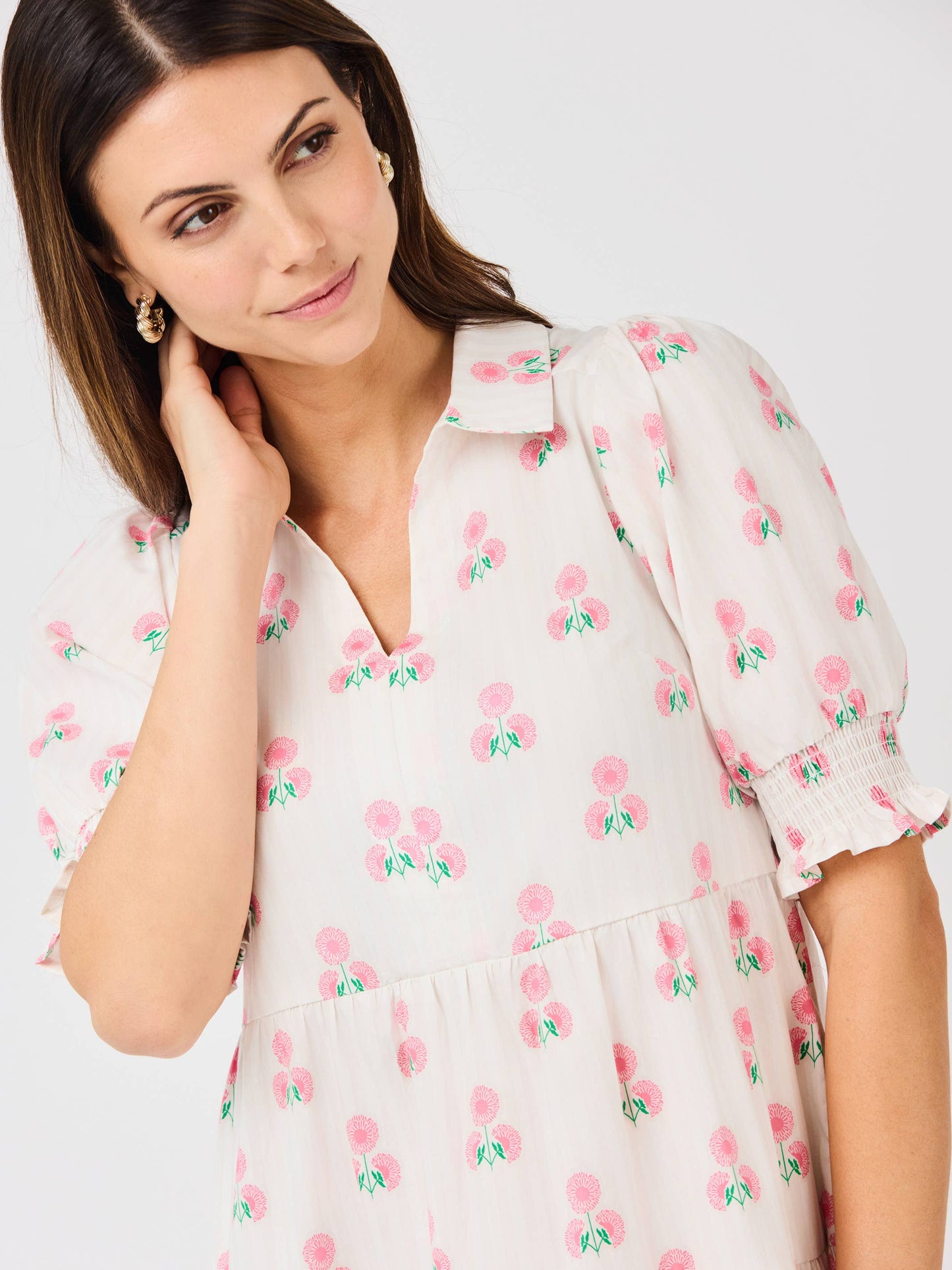 Molly Dress | Sweetbriar Stripe Pink