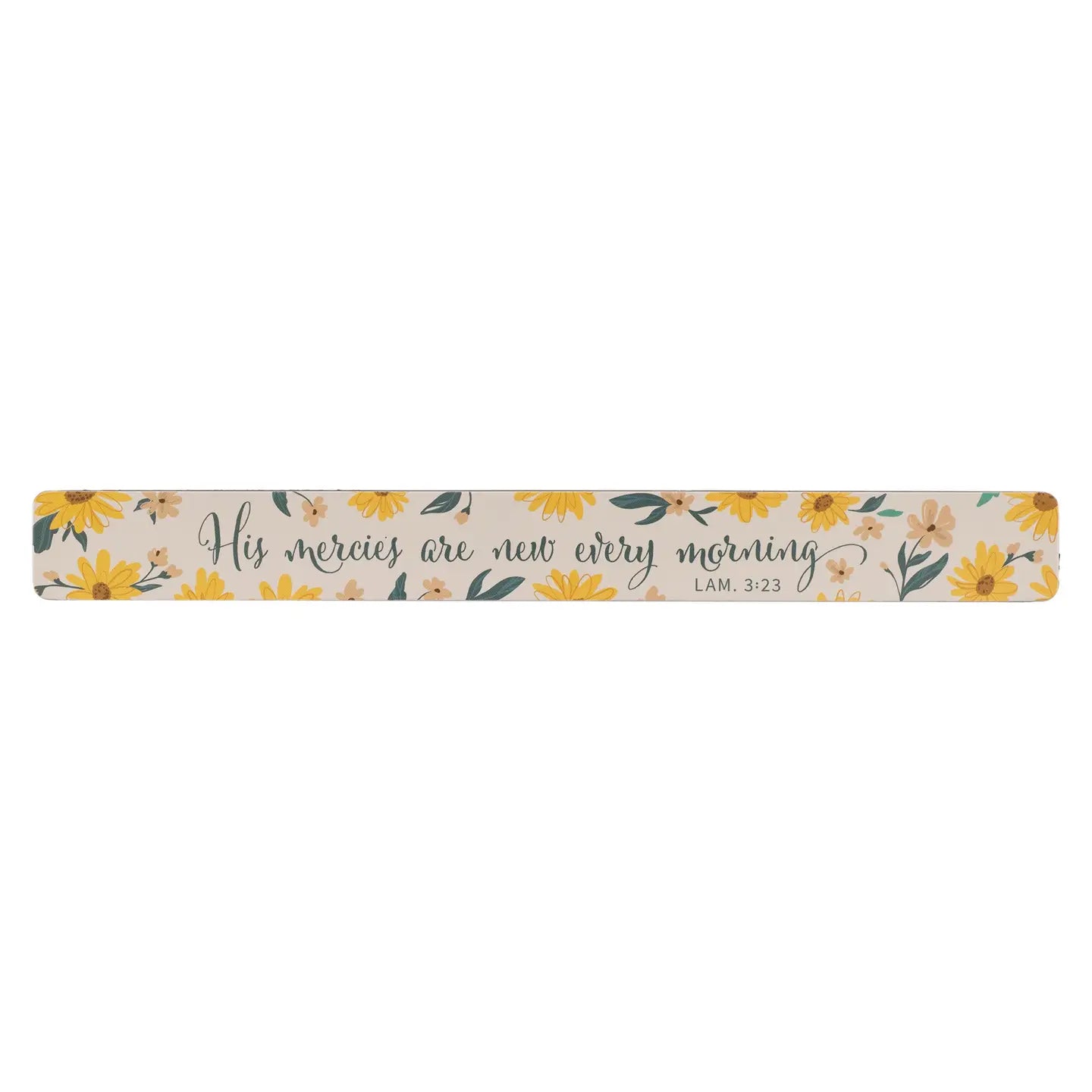 Magnetic Strip Yellow Floral His Mercies are New Lam. 3:23