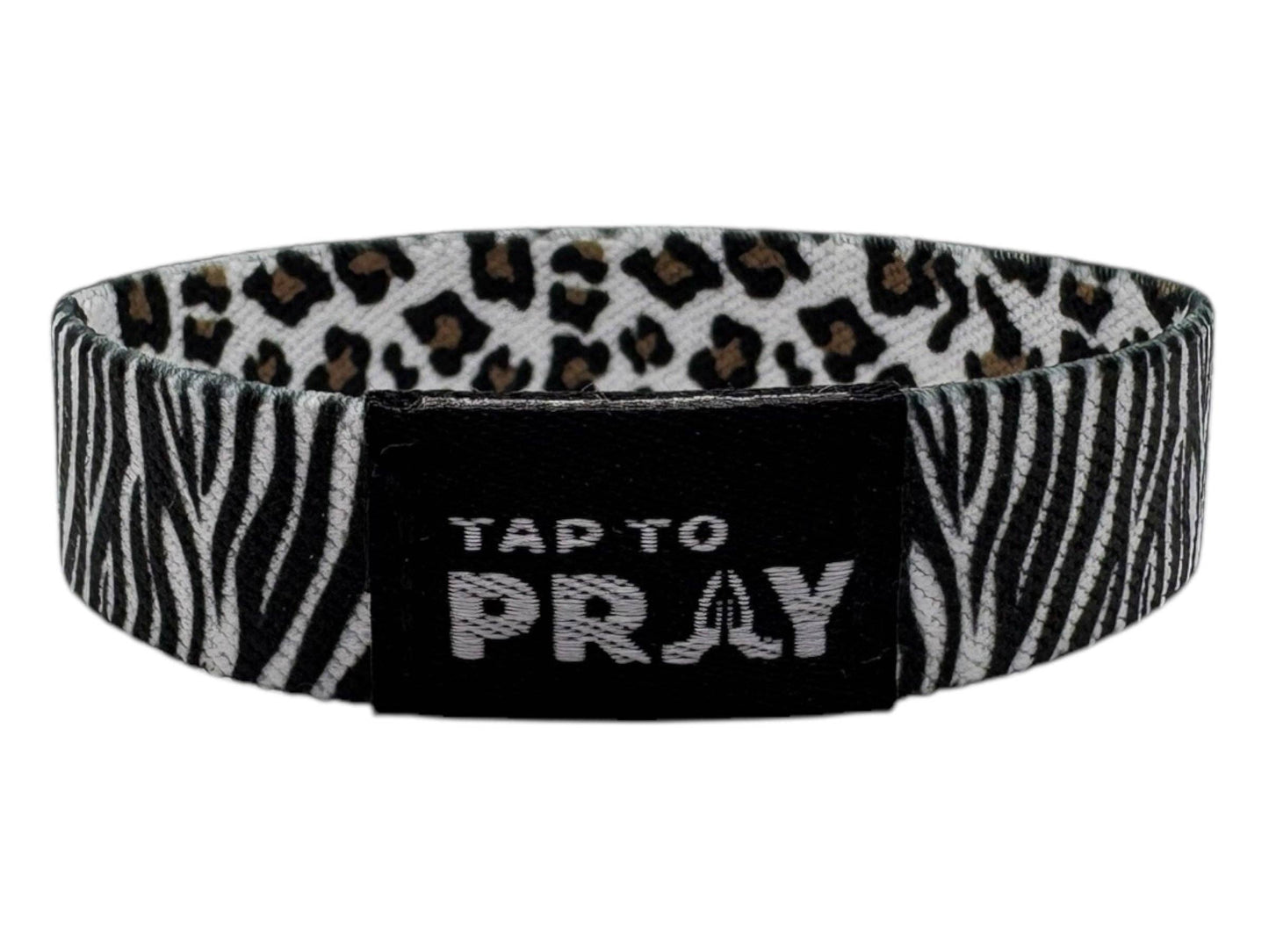 Tap To Pray™ Wristbands - Safari Zebra: Small