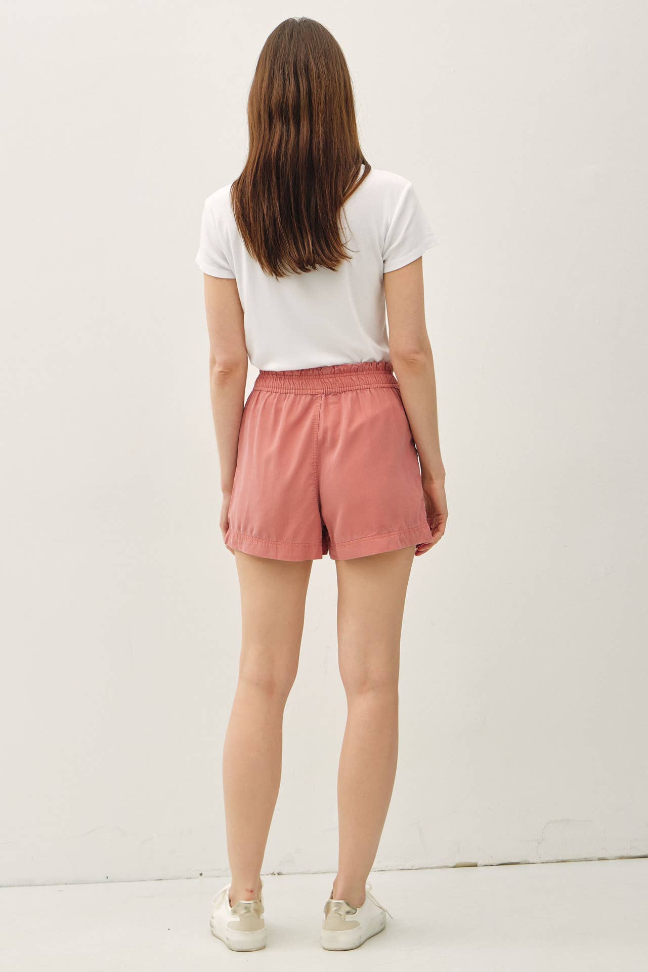 TENCEL SHORTS: CORAL