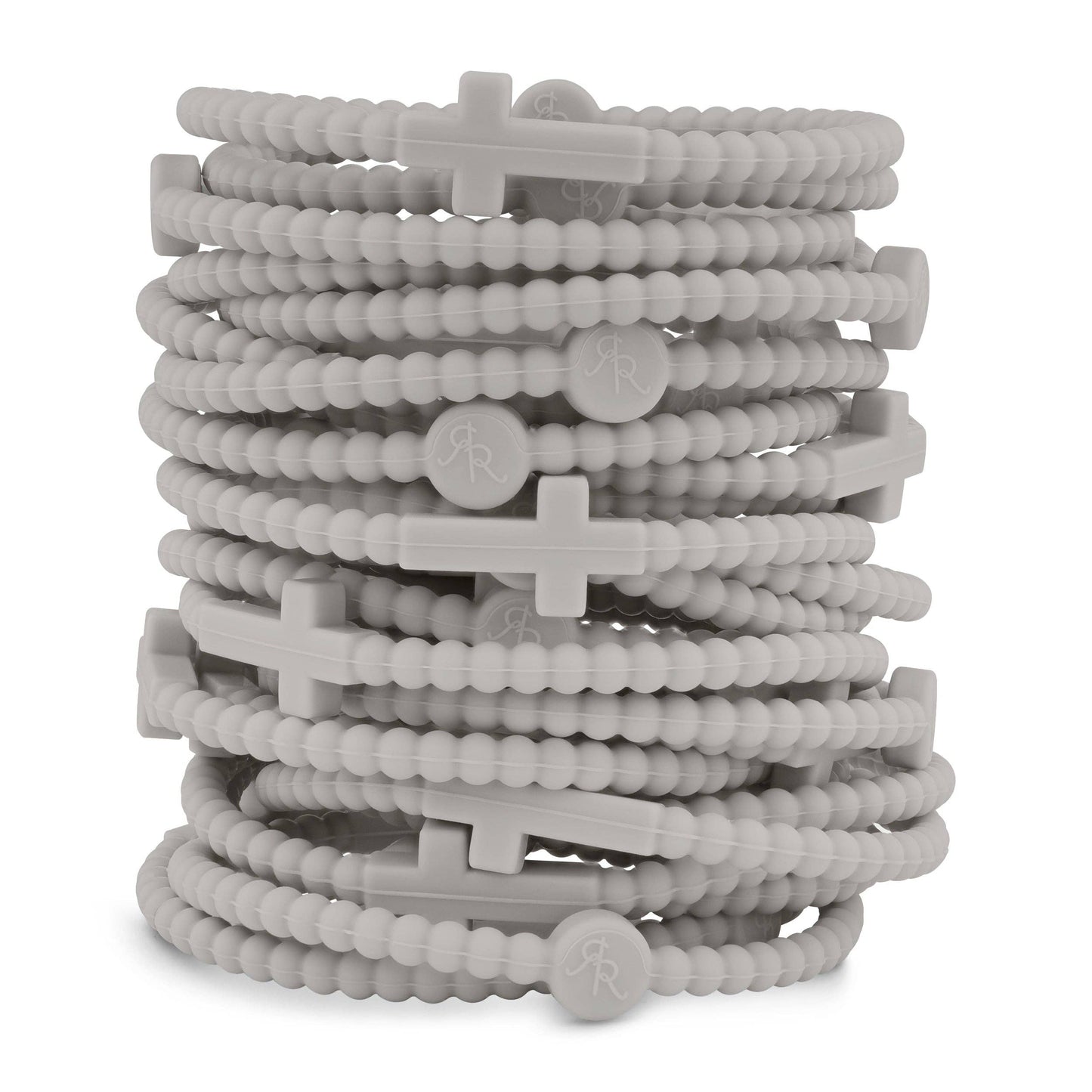 Jesus Bracelets - Group Packs: White (25 Pack) / Medium