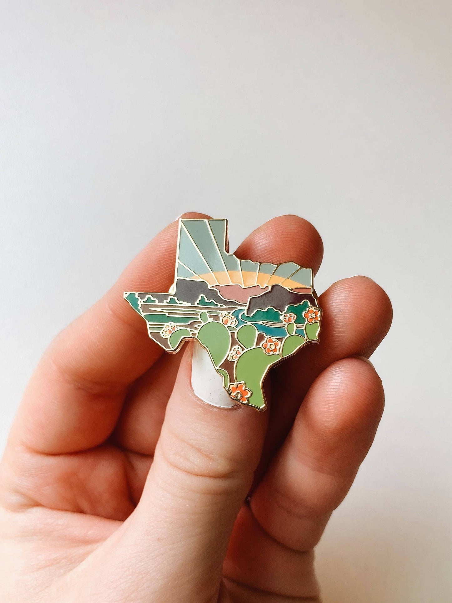 Gold Texas Hard Enamel Pin