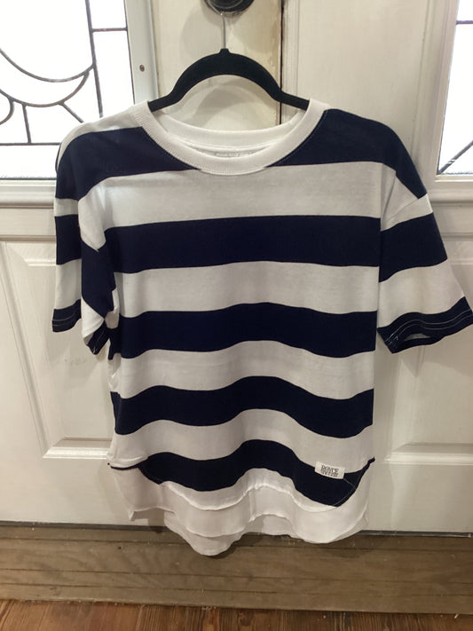 Royce Thick Stripe Vintage poncho top