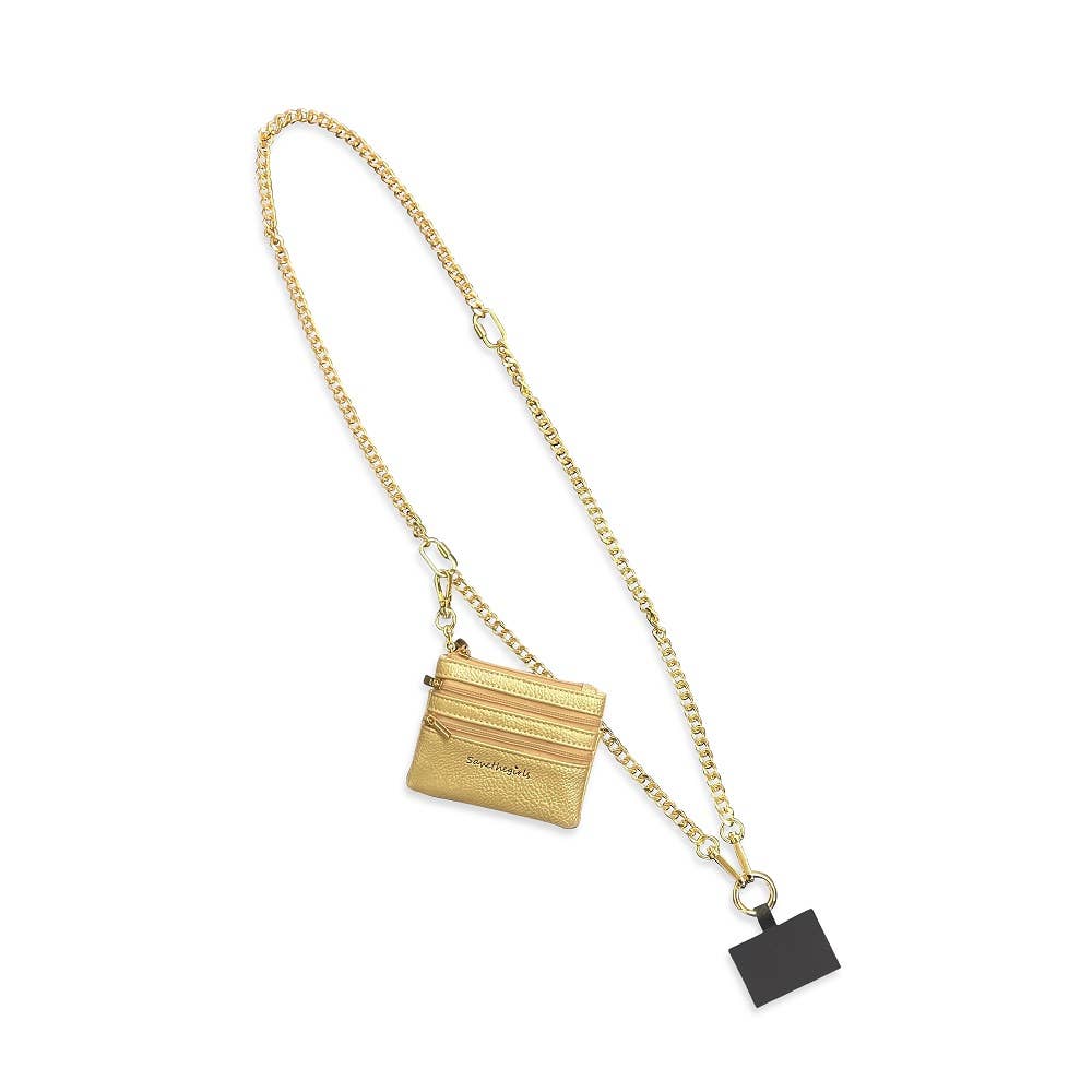 Clip & Go Crossbody Phone Accessory : Gun Metal
