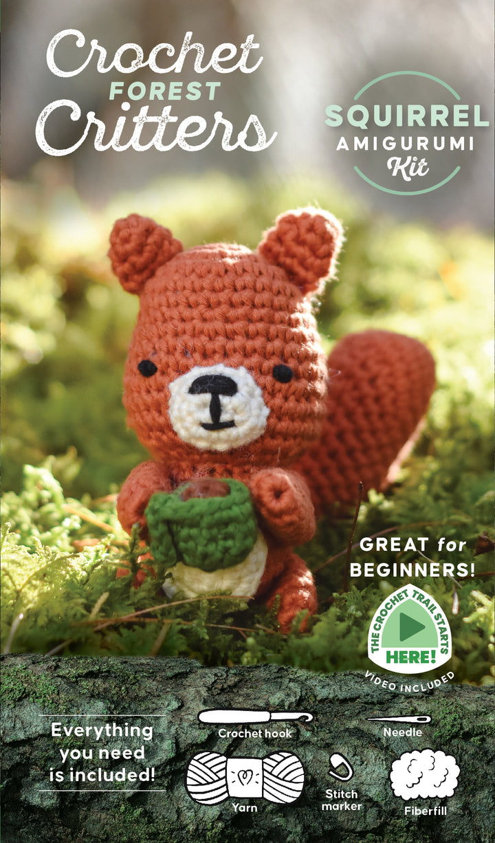 Squirrel - Crochet Forest Critters Amigurumi Kit