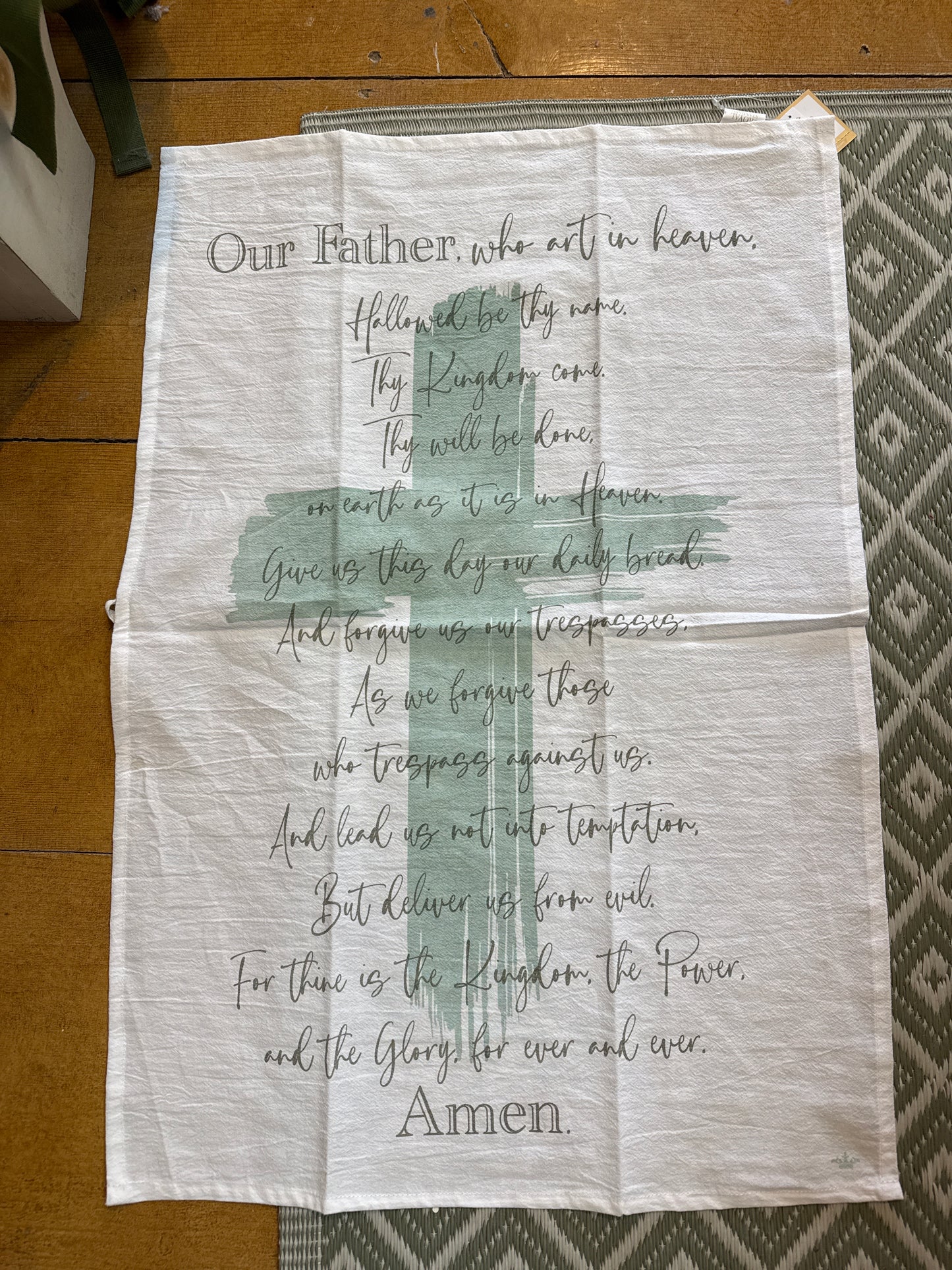 Lord’s prayer hand towel