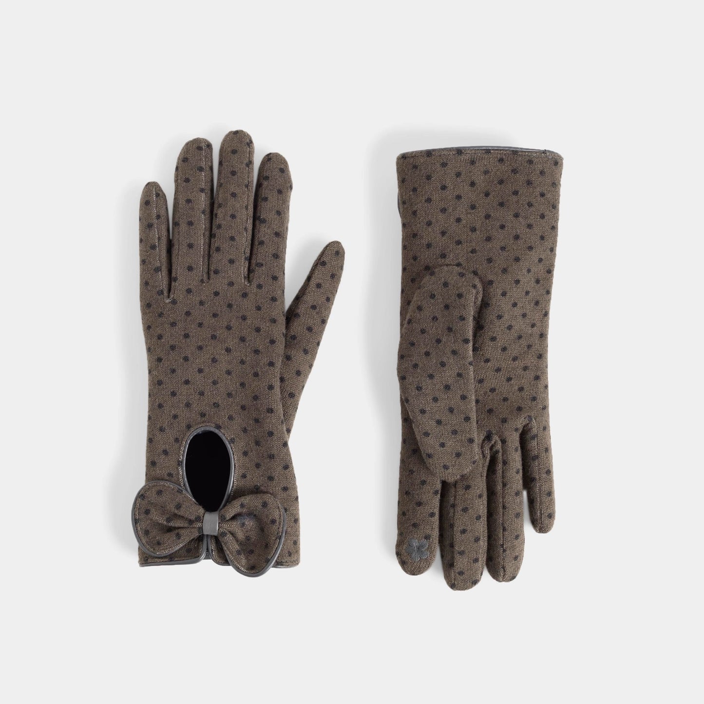Bow Keyhole Touchscreen Gloves
