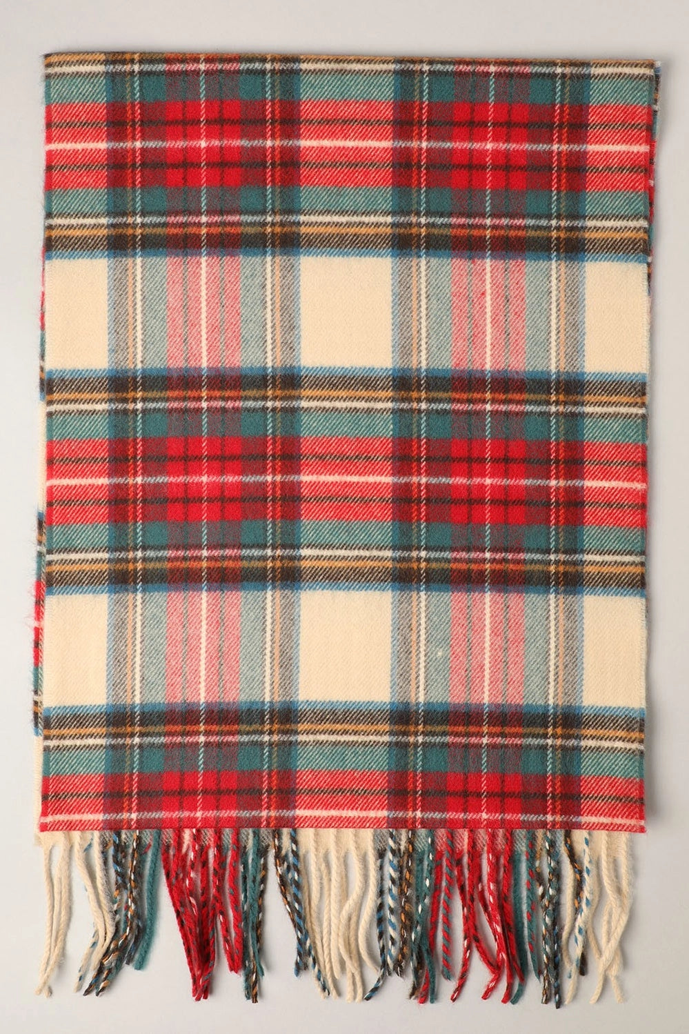 Softer Than Cashmere Solid Muffler Scarf: MULTI COLOR TARTAN PLAID/ One Size (Copy)