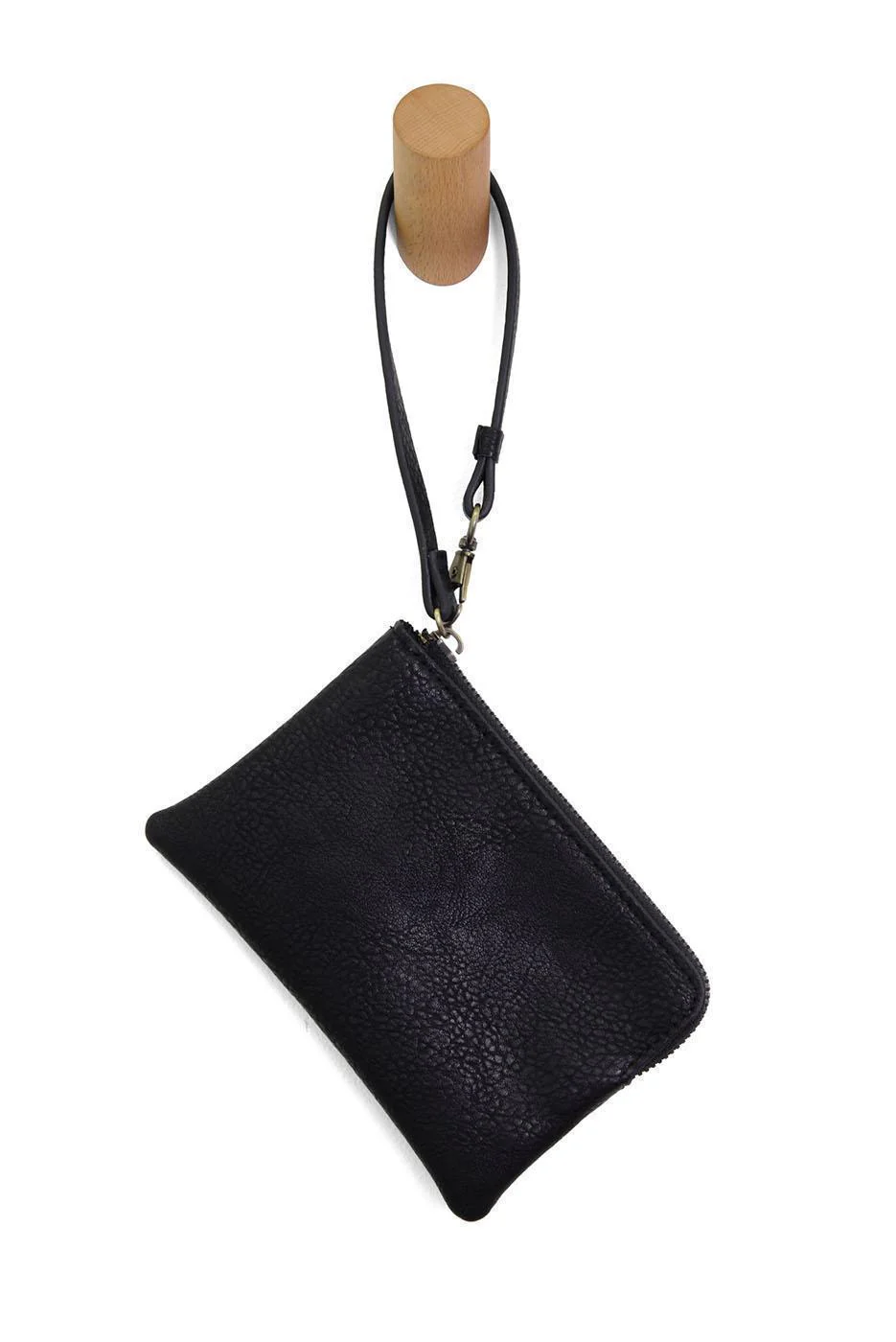 Black Pippa Wristlet Pouch