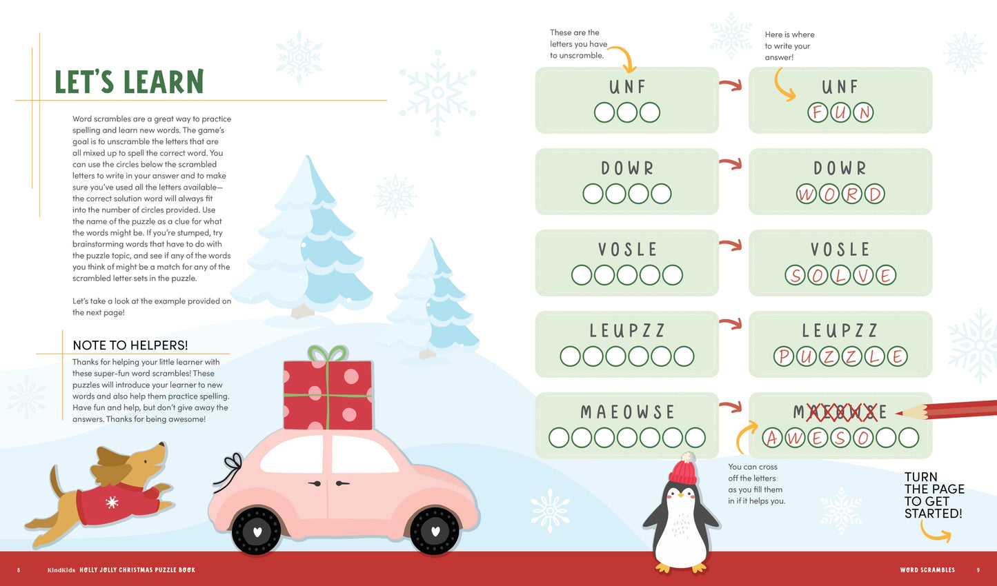 KindKids Holly Jolly Christmas Puzzle Book : Over 100 Activities