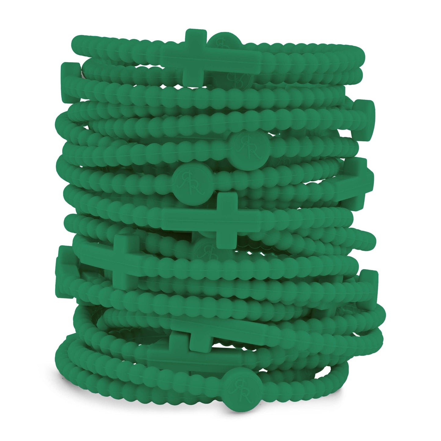 Jesus Bracelets - Group Packs: White (25 Pack) / Medium