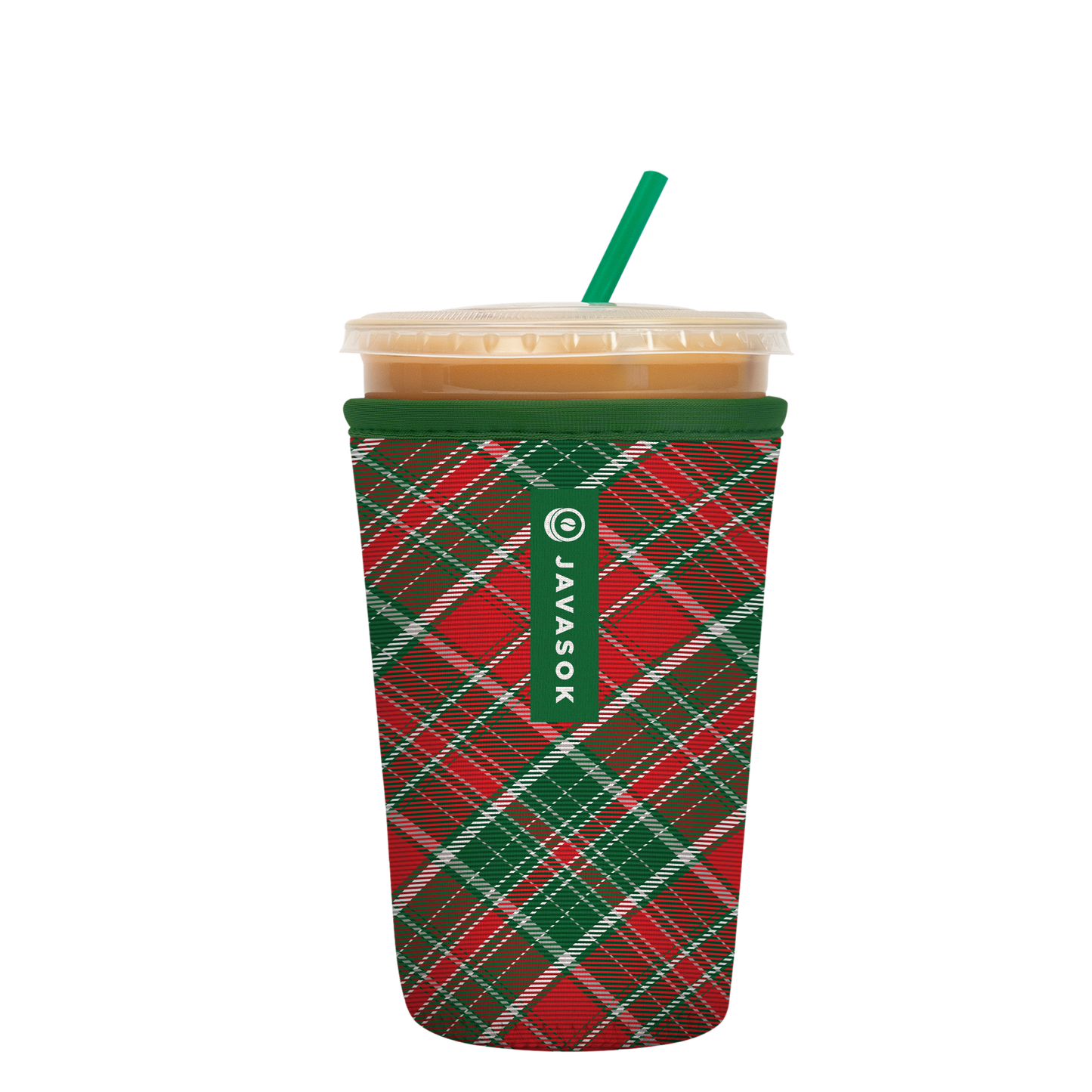 JavaSok - Holiday Plaid: Large 30-32oz