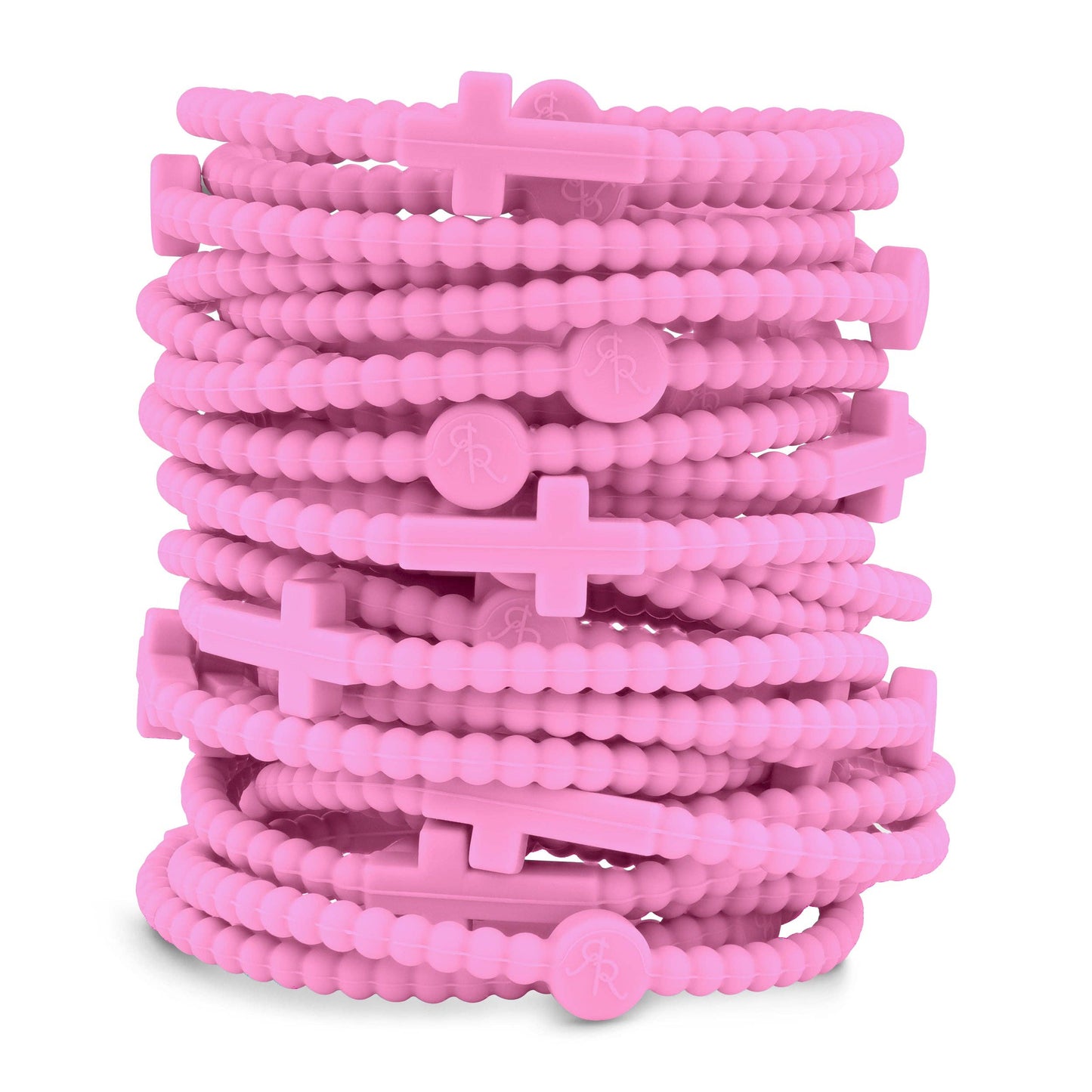 Jesus Bracelets - Group Packs: White (25 Pack) / Medium