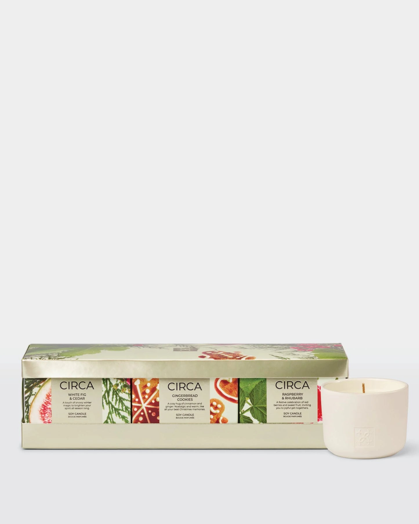 Circa 3 x 2.47 oz Christmas Candle Trio