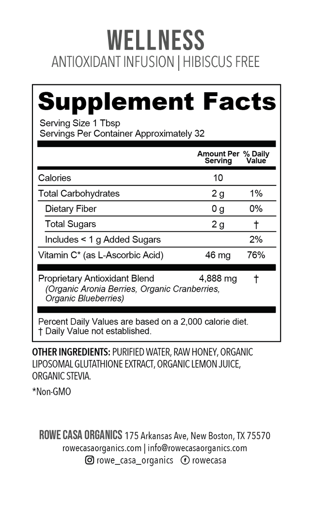 Rowe Casa ANTIOXIDANT INFUSION | 16 oz