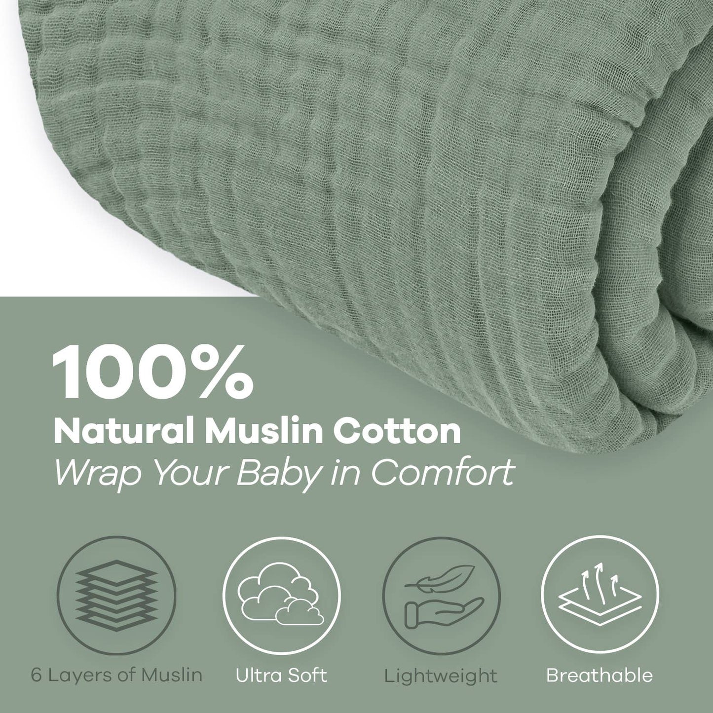 Adult Muslin Cotton Blankets by Comfy Cubs: King: 108" x 90" / Blush