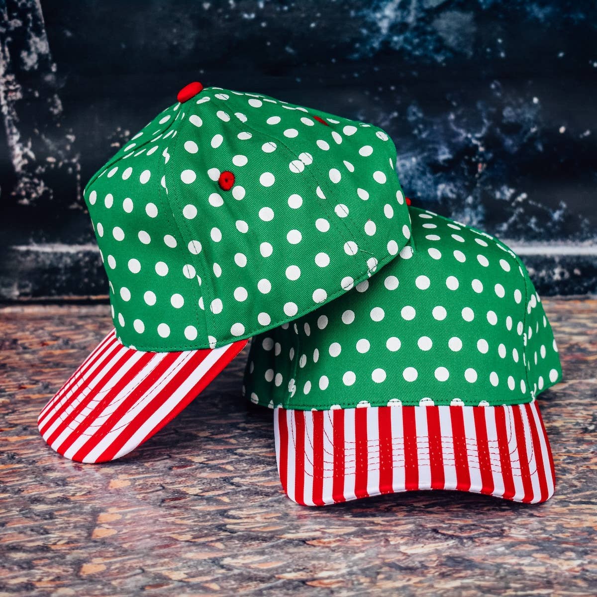 Polka Meets Peppermint Canvas Magna Pony® Cap