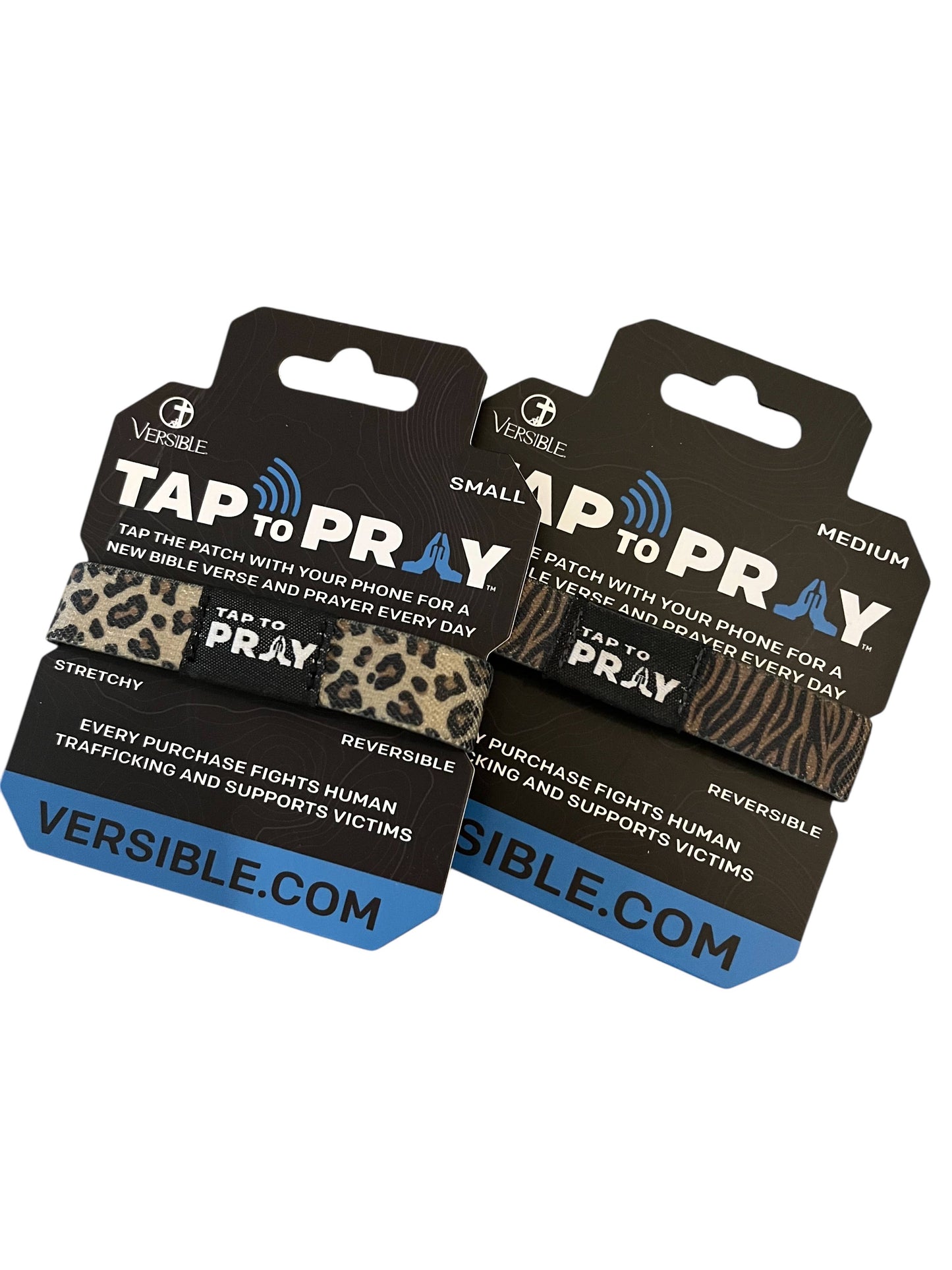 Tap To Pray™ Wristbands - Safari Leopard: Small