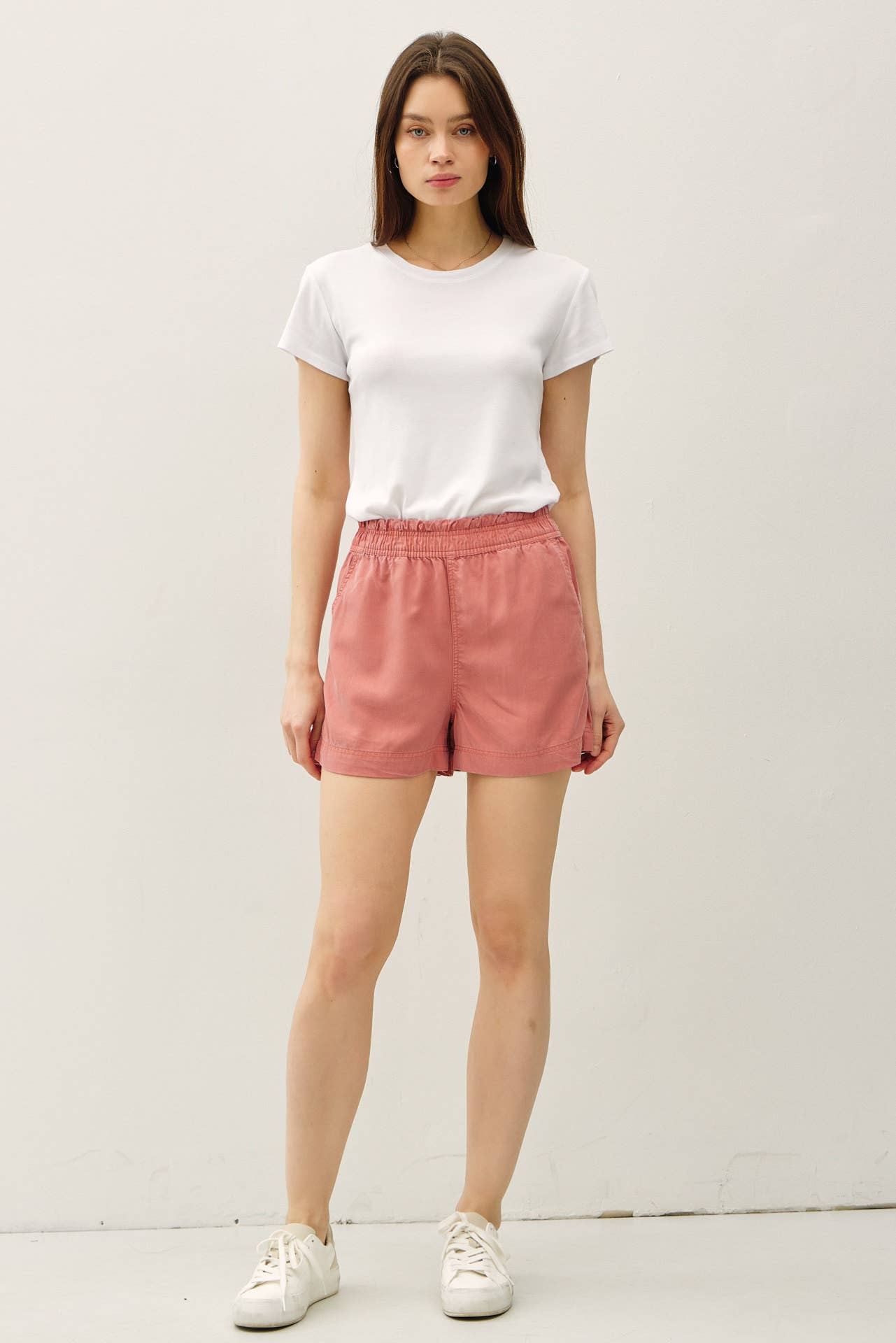 TENCEL SHORTS: CORAL