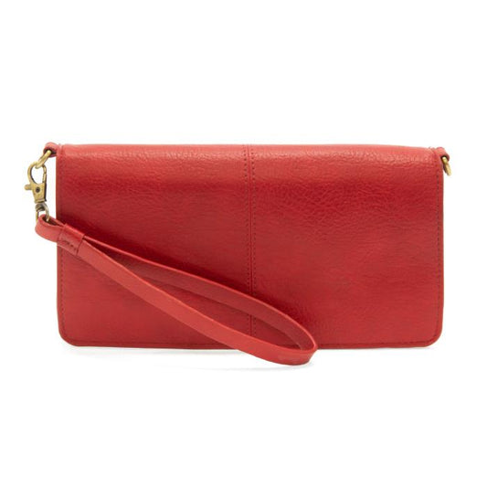 Joy Susan Red Everly Organizer Flap Crossbody