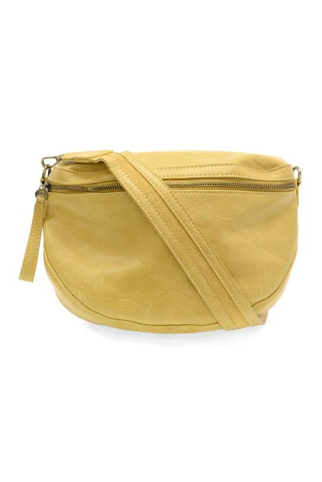 Joy Susan Yellow Laura contrast strap sling belt bag