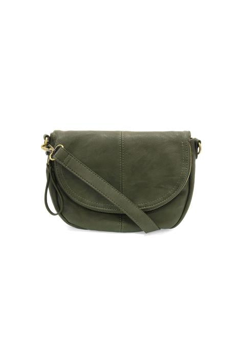 Joy Susan Dark Basil Helene Small Saddle Crossbody