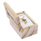 Treasure Box Bow Necklace - I Said a Little Prayer for You: Pine Wood, Zinc Alloy, Glass / Necklace: 17 L with 2 Extender, Box: 2 W x 1.25 H x3 D
