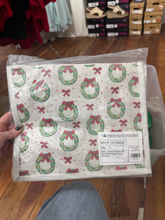 Clara wreath bags 12x10x8